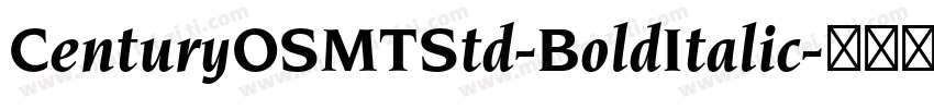 CenturyOSMTStd-BoldItalic字体转换