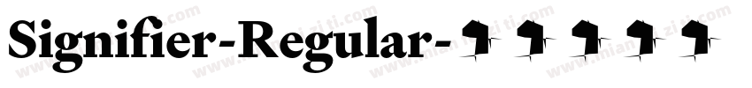 Signifier-Regular字体转换