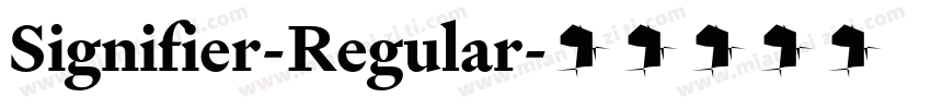 Signifier-Regular字体转换