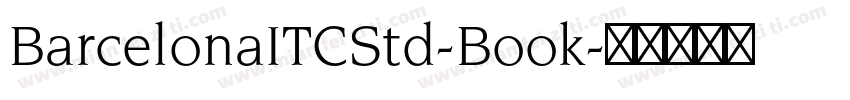 BarcelonaITCStd-Book字体转换