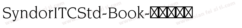 SyndorITCStd-Book字体转换