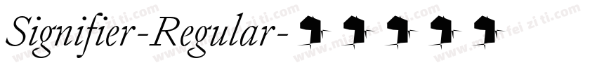 Signifier-Regular字体转换