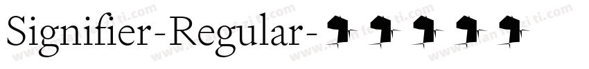 Signifier-Regular字体转换