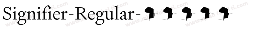 Signifier-Regular字体转换
