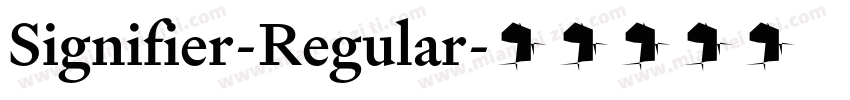 Signifier-Regular字体转换