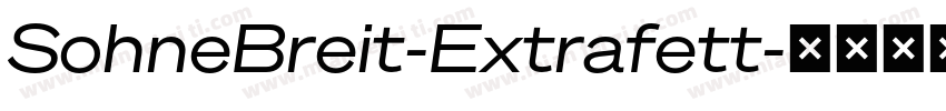 SohneBreit-Extrafett字体转换