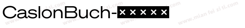 CaslonBuch字体转换