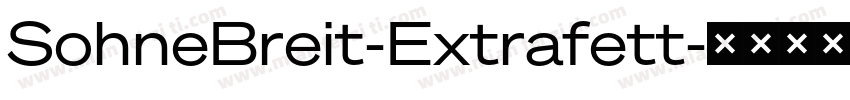 SohneBreit-Extrafett字体转换