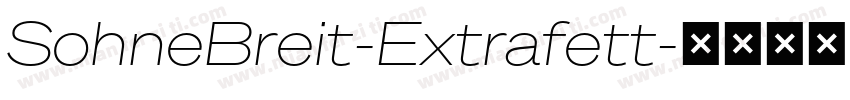 SohneBreit-Extrafett字体转换