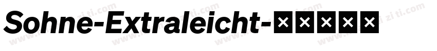 Sohne-Extraleicht字体转换