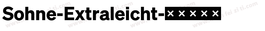 Sohne-Extraleicht字体转换