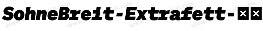 SohneBreit-Extrafett字体转换