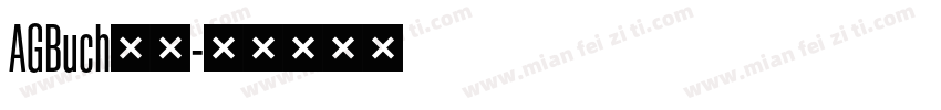 AGBuch字体字体转换