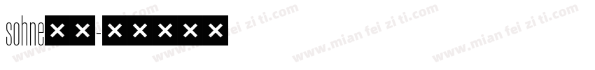 sohne字体字体转换