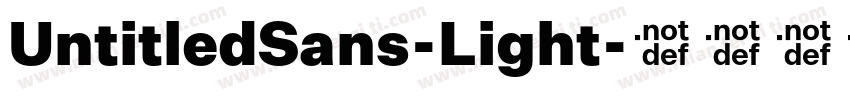 UntitledSans-Light字体转换