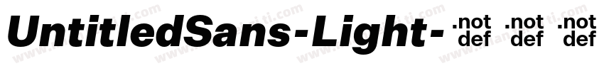 UntitledSans-Light字体转换