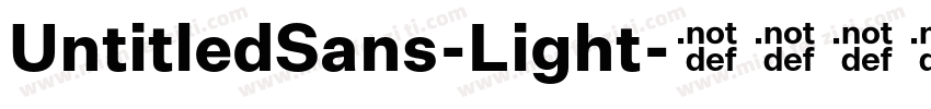 UntitledSans-Light字体转换