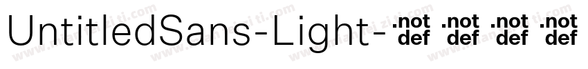 UntitledSans-Light字体转换