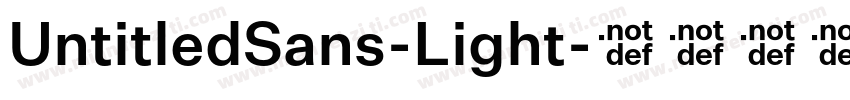 UntitledSans-Light字体转换