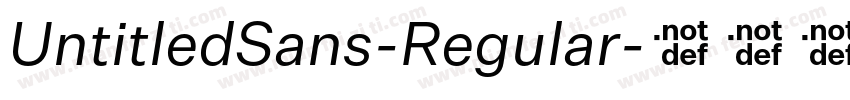 UntitledSans-Regular字体转换