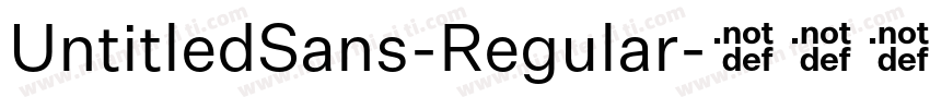 UntitledSans-Regular字体转换