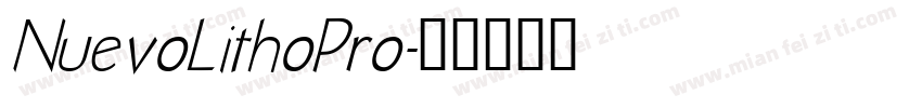 NuevoLithoPro字体转换