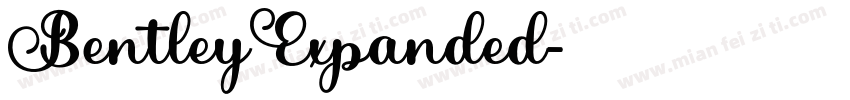 BentleyExpanded字体转换