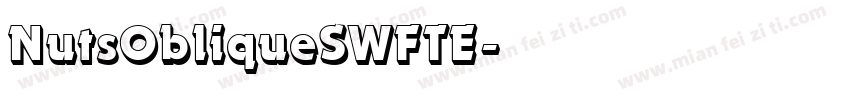 NutsObliqueSWFTE字体转换