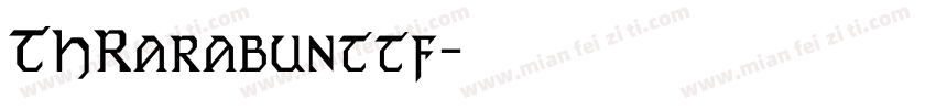 THRarabunttf字体转换