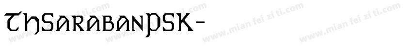 THSarabanPSK字体转换
