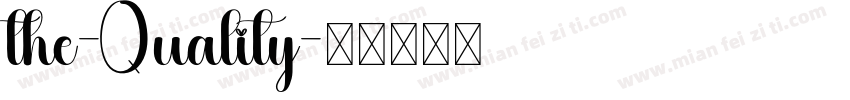 the-Quality字体转换