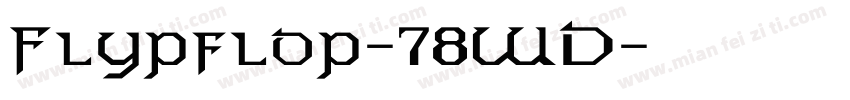 Flypflop-78WD字体转换