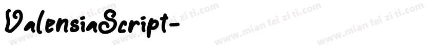 ValensiaScript字体转换