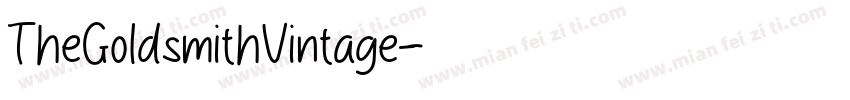 TheGoldsmithVintage字体转换