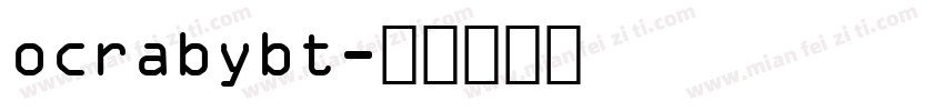 ocrabybt字体转换