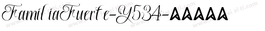 FamiliaFuerte-Y534字体转换