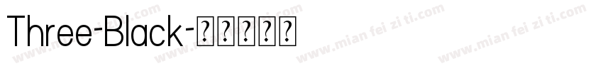 Three-Black字体转换