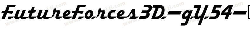 FutureForces3D-gY54字体转换