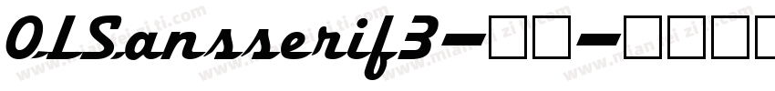 OLSansserif3-常规字体转换
