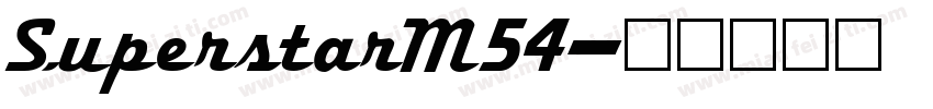 SuperstarM54字体转换