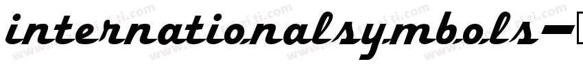internationalsymbols字体转换