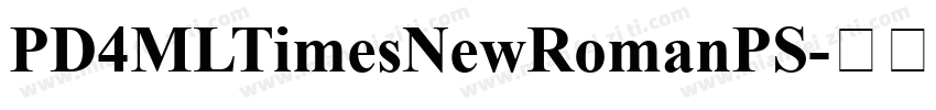 PD4MLTimesNewRomanPS字体转换