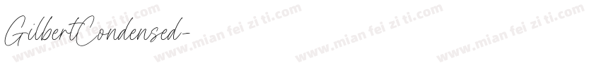 GilbertCondensed字体转换