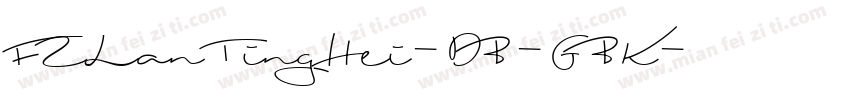 FZLanTingHei-DB-GBK字体转换