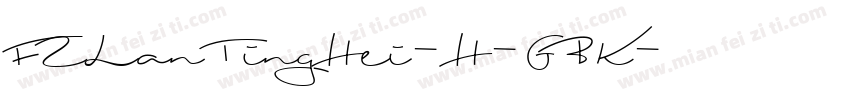 FZLanTingHei-H-GBK字体转换