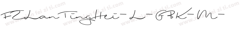 FZLanTingHei-L-GBK-M字体转换