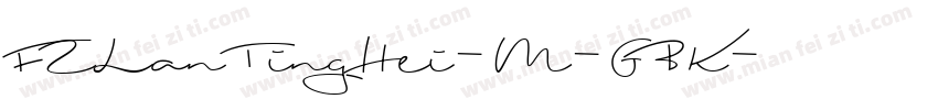 FZLanTingHei-M-GBK字体转换