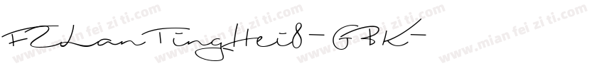 FZLanTingHei8-GBK字体转换