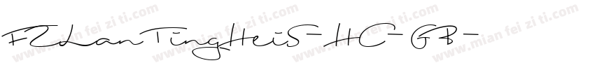 FZLanTingHeiS-HC-GB字体转换