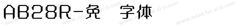 AB28R字体转换